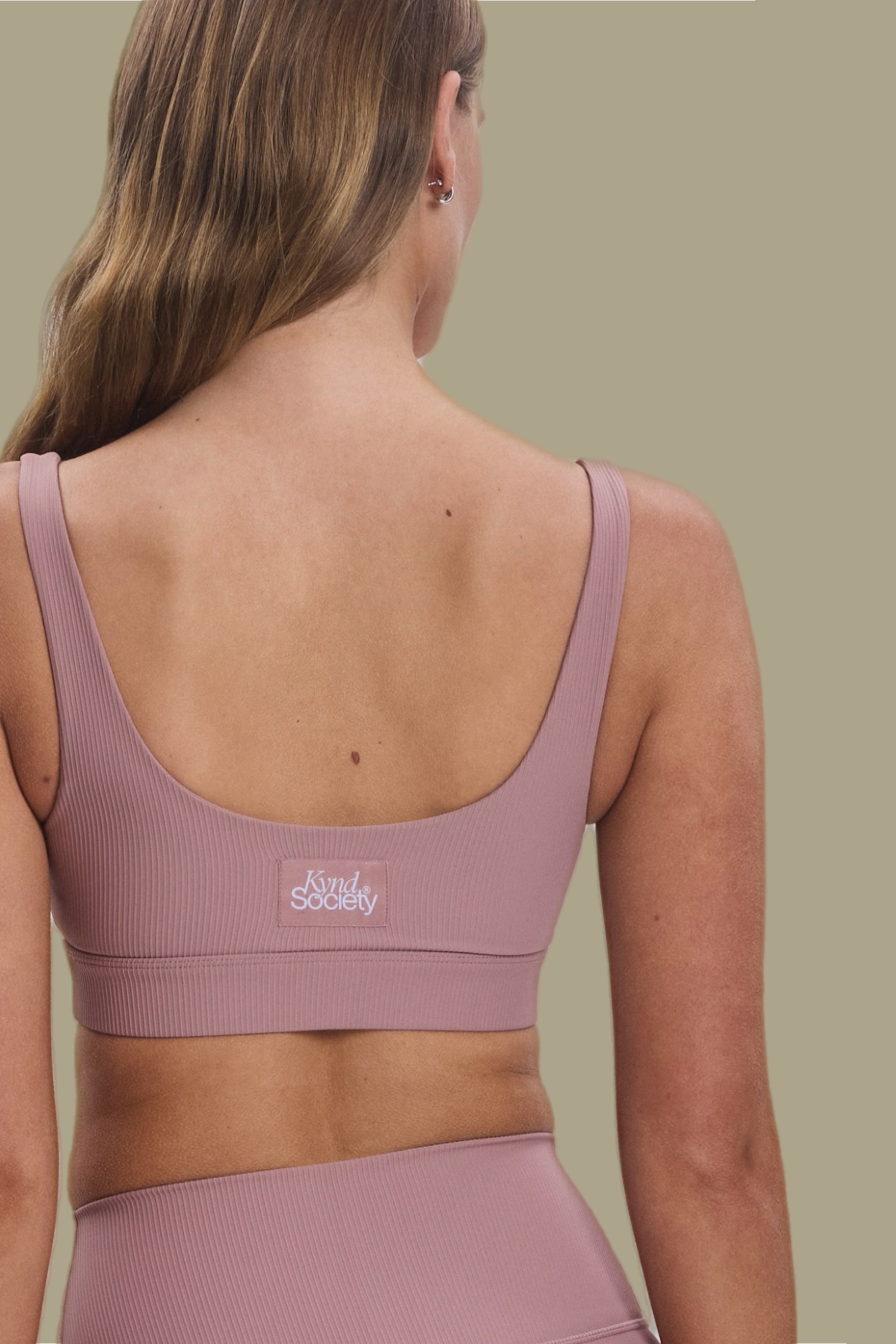 Kynd Society Ribbed Crop Sports Bra