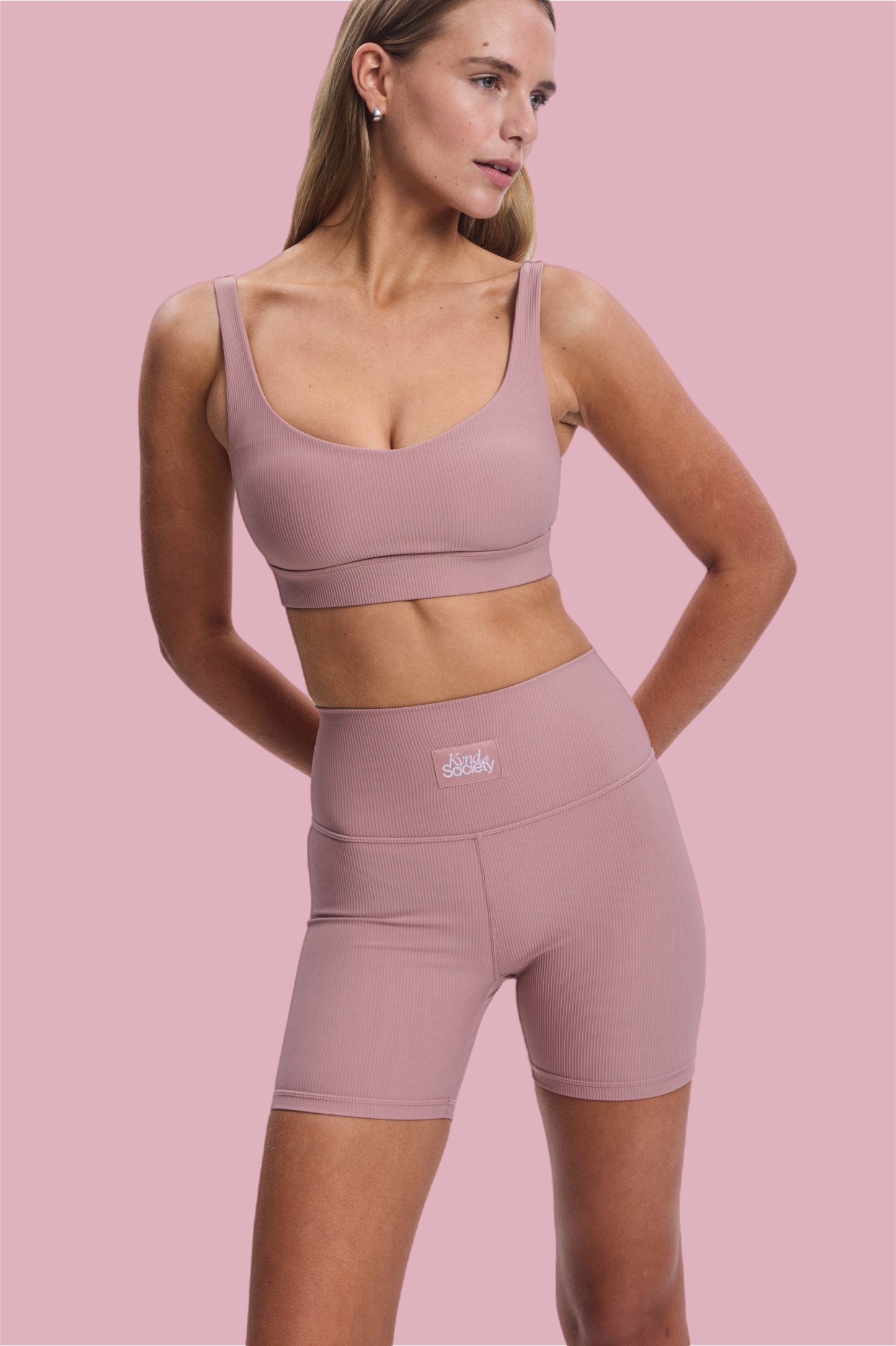 Kynd Society Ribbed Bike Sports Shorts