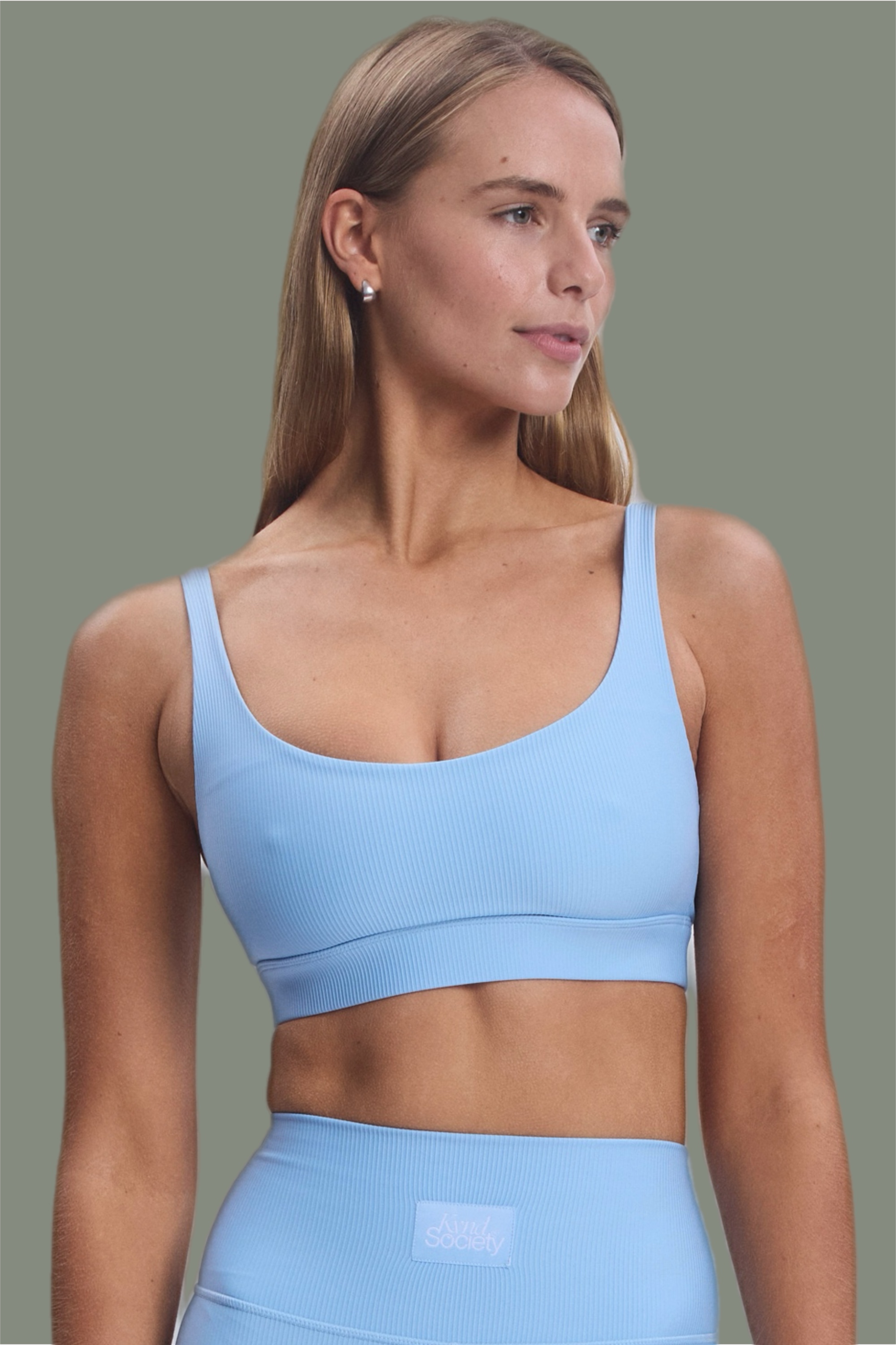 Kynd Society Ribbed Crop Sports Bra