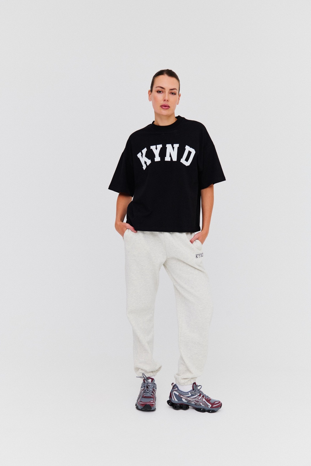 Oversized Varsity T-Shirt - Black
