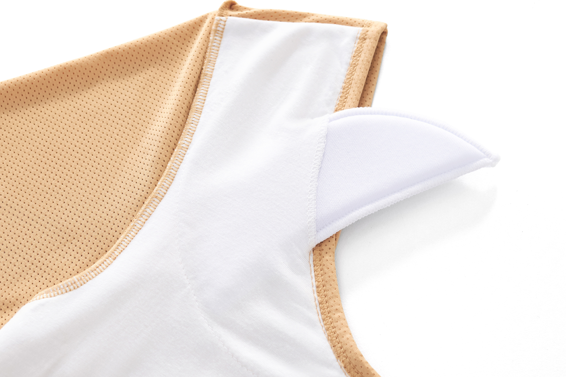 Monokimi 和装スリップの肩パット 2枚セット 和装スリップのサイズで選んでください（白）