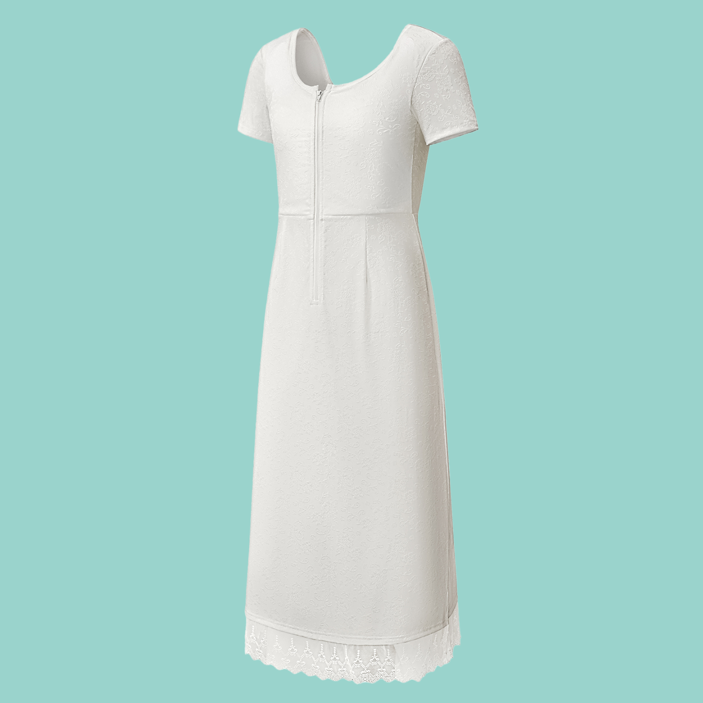 【2025秋の新商品】[Monokimi] 和装ブラ付きスリップ【一級和裁士監修】上品なレース柄  【はと胸&痩せ見え】 ストレッチ感 ファスナー式