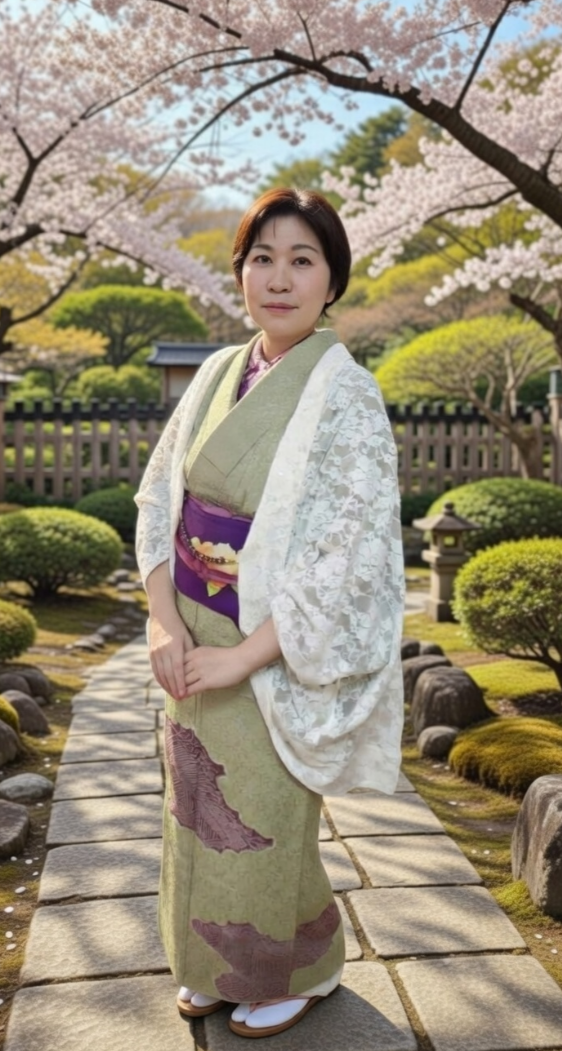 Monokimi モモンガコート 総レース 和装羽織 春秋向け 薄手 透け感 上質仕立て チェーン付き フリーサイズ （身丈87cm）