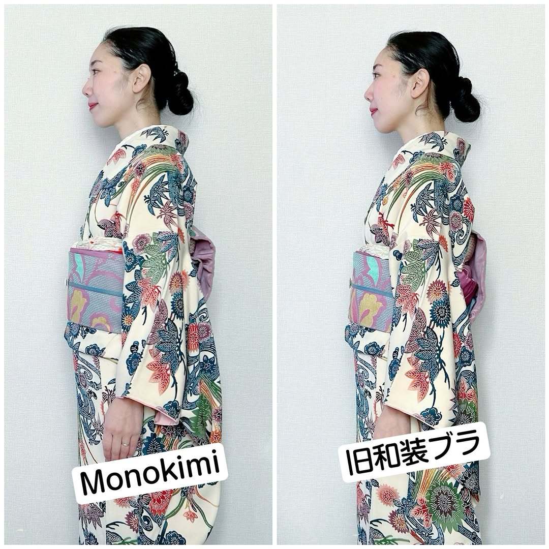 Monokimi レース和装ブラ 冷感メッシュ素材【一級和裁士共同開発】