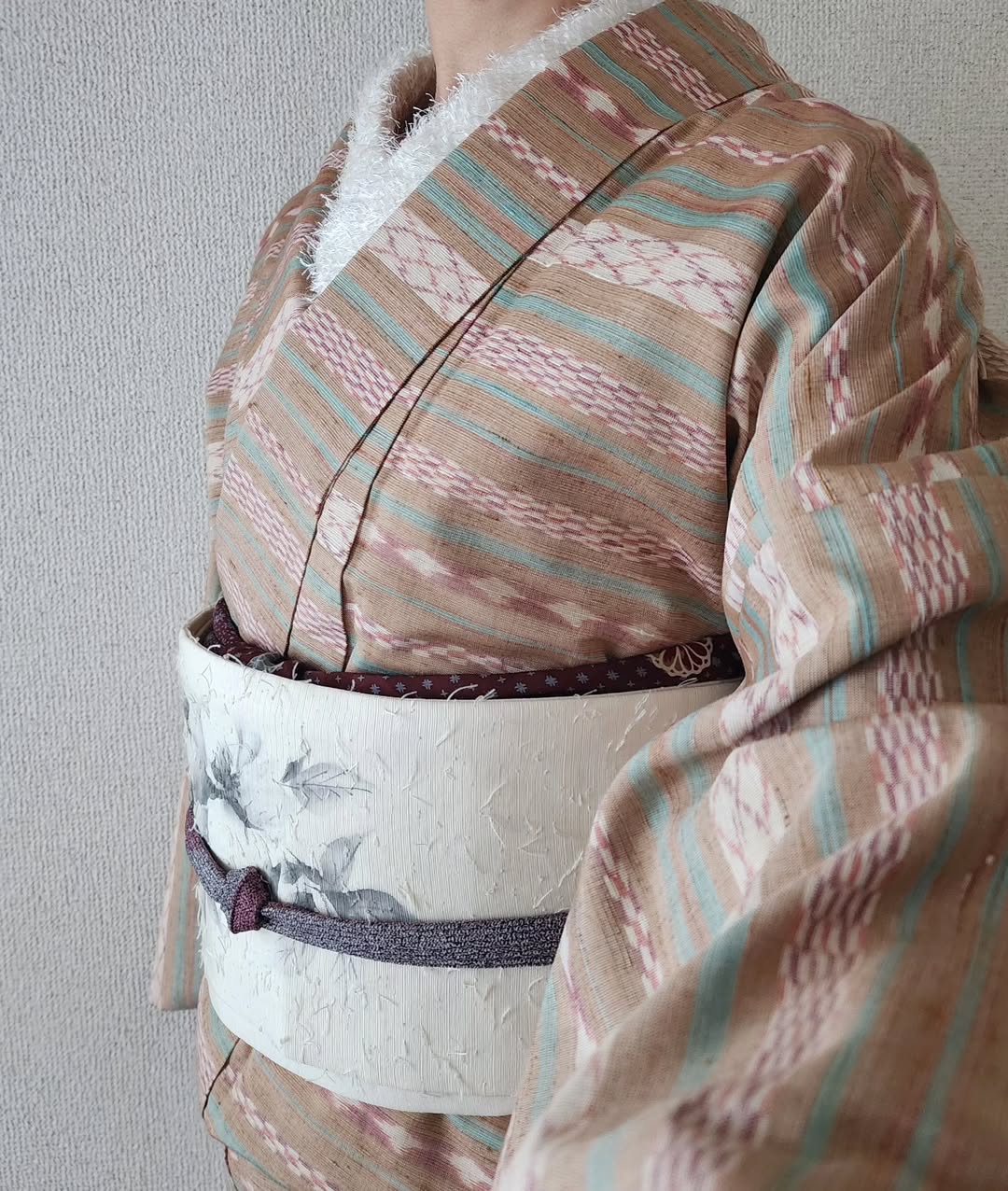 【2025秋の新カラー】【通気メッシュ素材・人気のブラック】Monokimi 和装ブラ付きスリップ 袖有り【日本一級和裁士共同開発】膝下タイプ