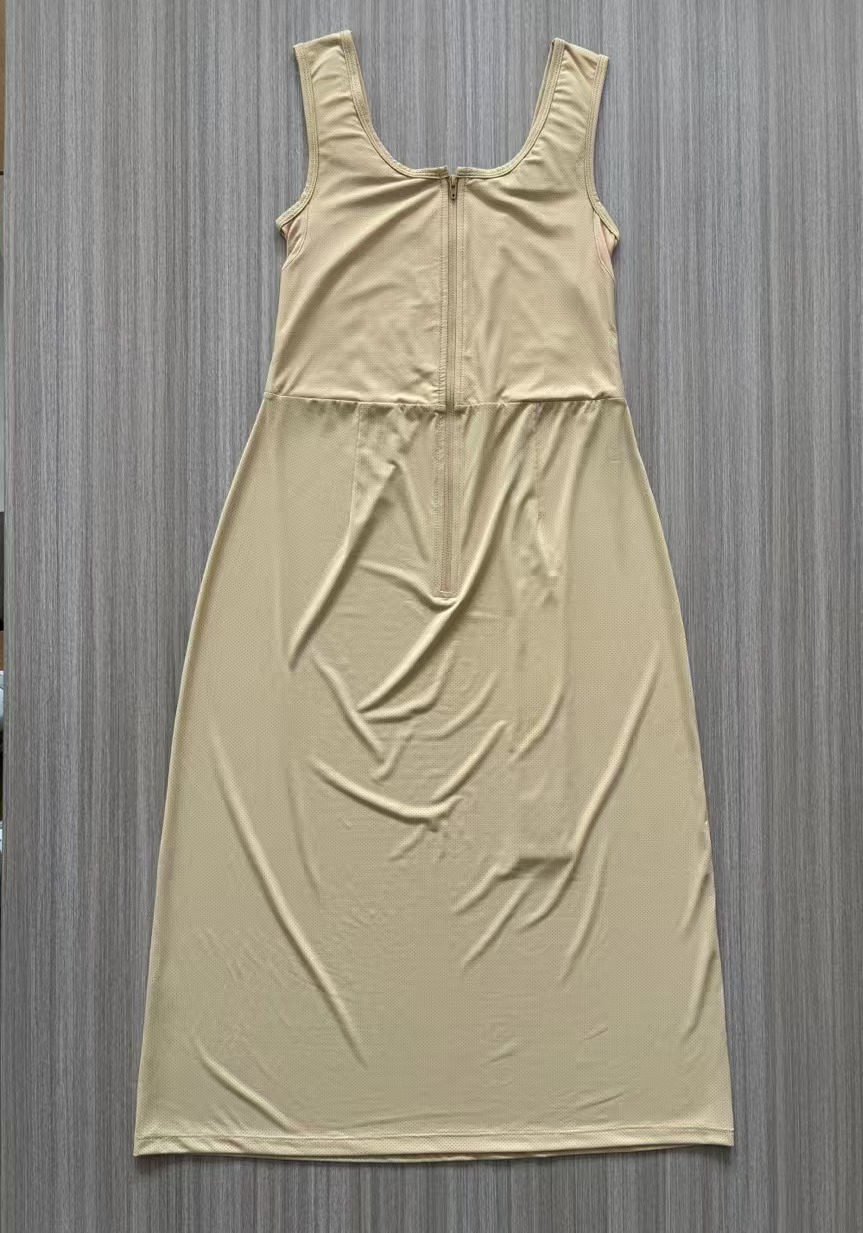 Monokimi 和装ブラ付きスリップ  夏用メッシュ素材 袖無し【日本一級和裁士共同開発】
