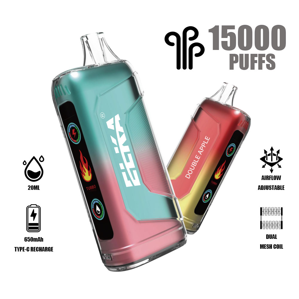 ELKA 15000Puffs |  10 Flavors | Dual Mesh 1.2�� Coil