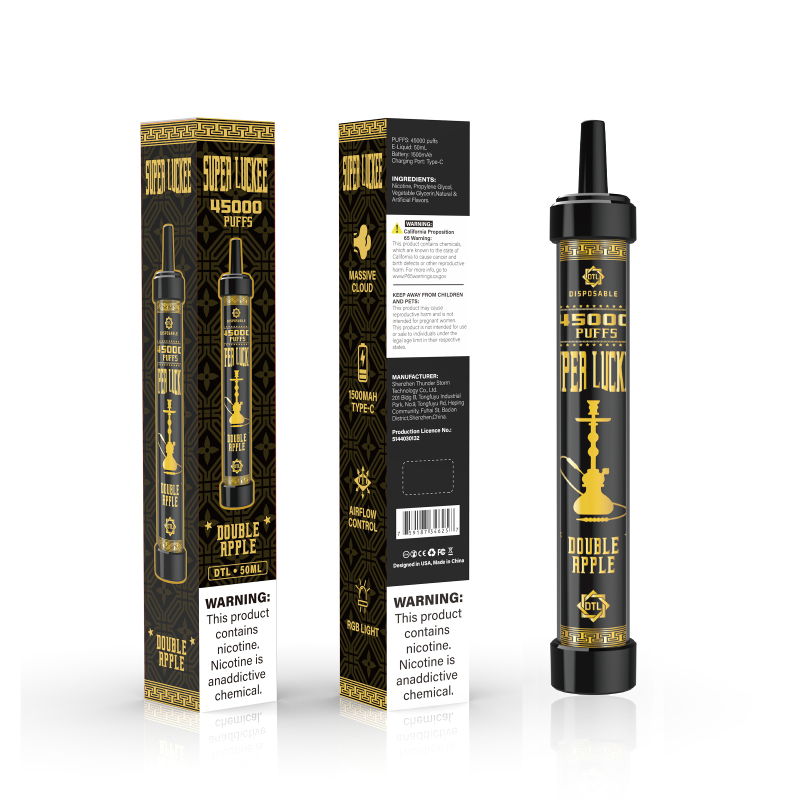 Luckee Super Luckee 45000 Disposable Vape 50ml 5%