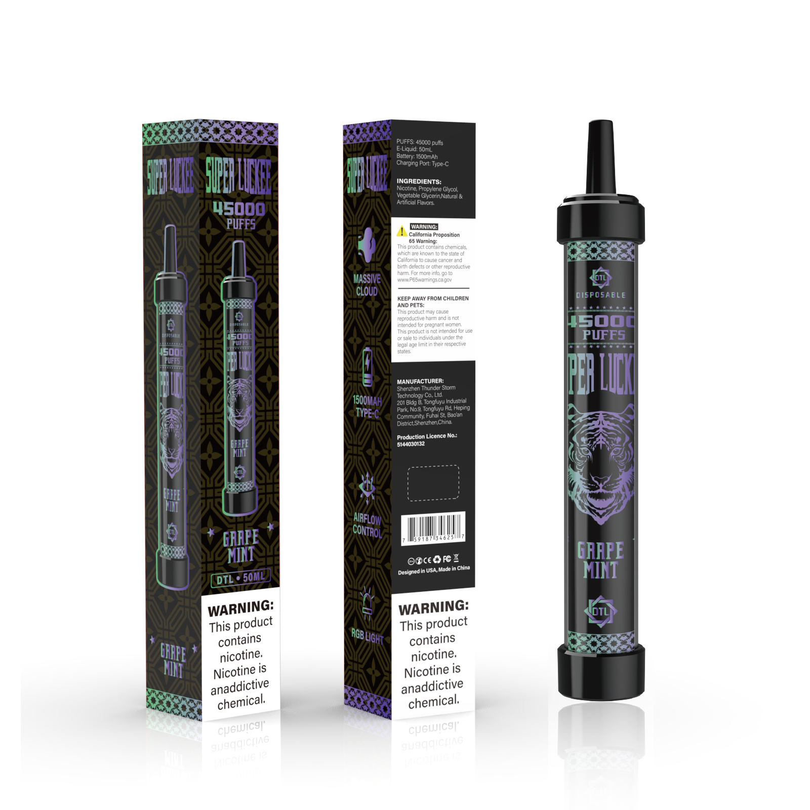 Luckee Super Luckee 45000 Disposable Vape 50ml 5%