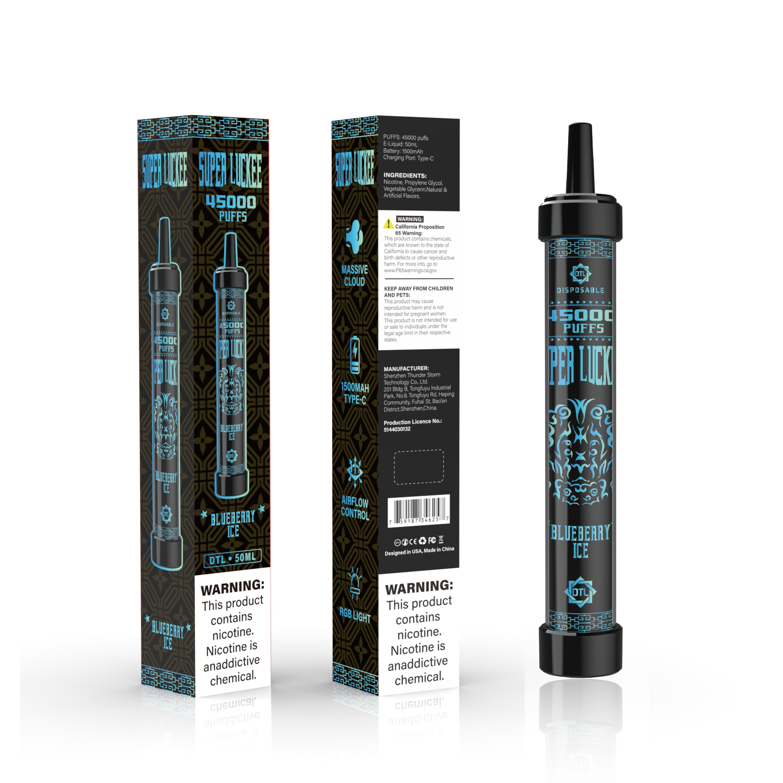 Luckee Super Luckee 45000 Disposable Vape 50ml 5%