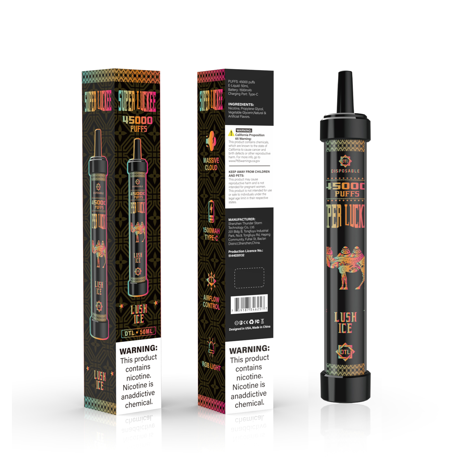 Luckee Super Luckee 45000 Disposable Vape 50ml 5%