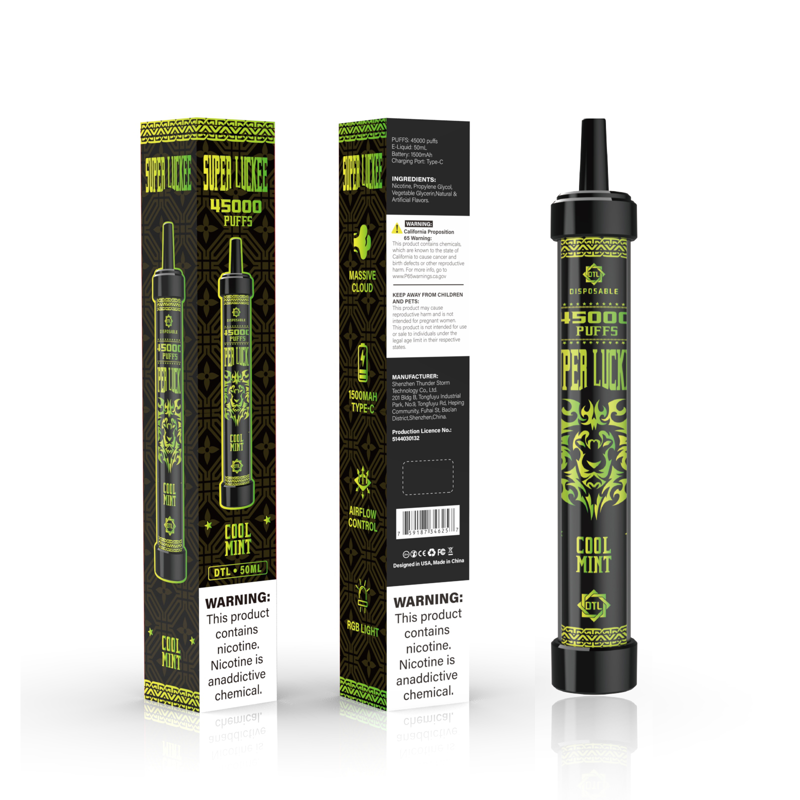 Luckee Super Luckee 45000 Disposable Vape 50ml 5%