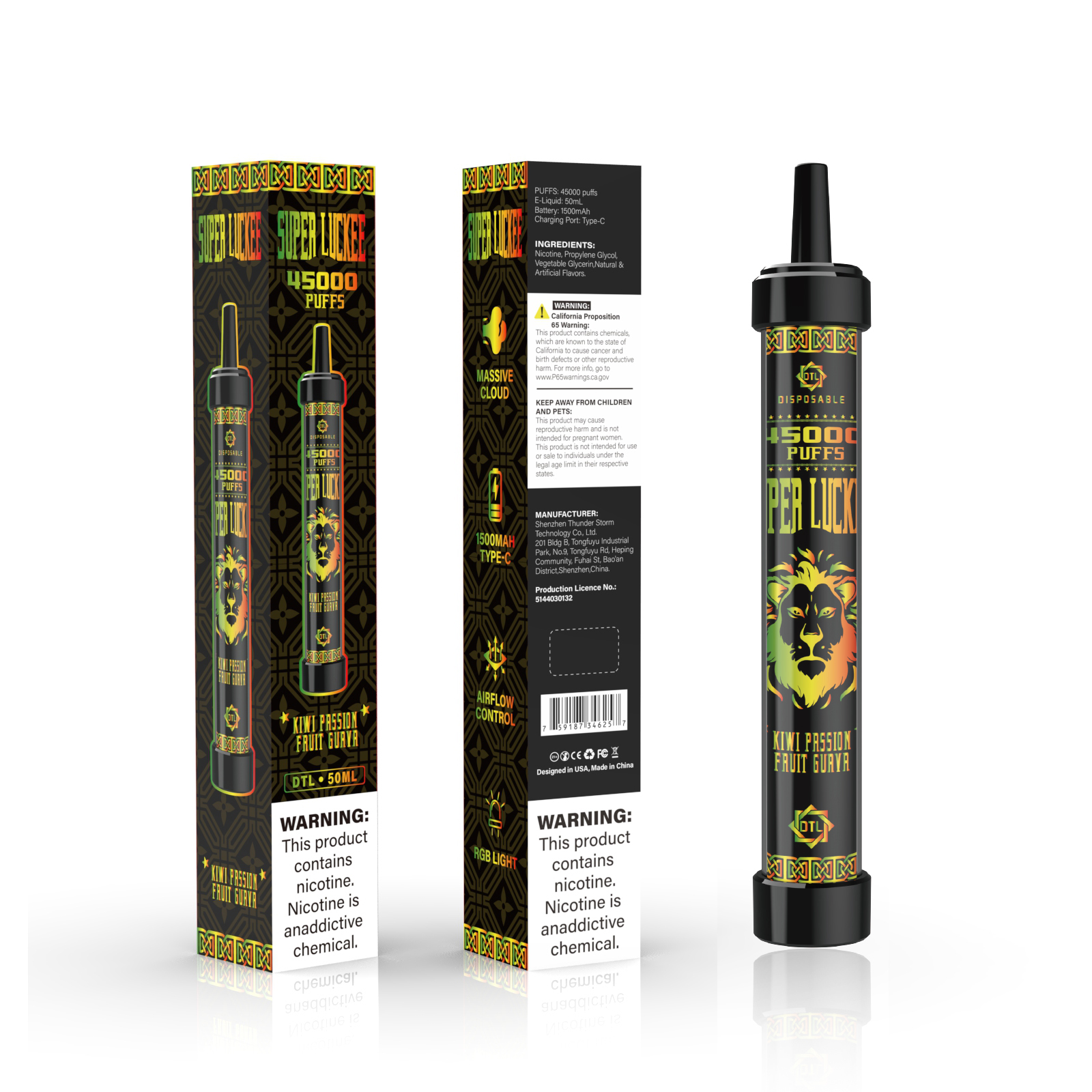 Luckee Super Luckee 45000 Disposable Vape 50ml 5%