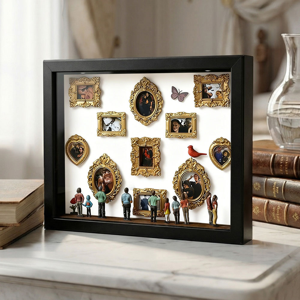 Museum of Us Frame Personalized Couples Gift for Her Cute Miniature Museum Gifts Meaningful Gift Valentine's Day Anniversary Gift - MyCustomBrickFigures