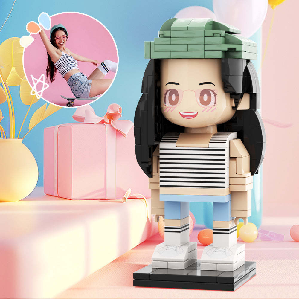 Innovative couple's gift idea: Customized Duduu Brick Figures figures for Couples capturing the essence of love customization handmade DIY Valentine's Day gifts for Loved Couples - MyCustomBrickheadz