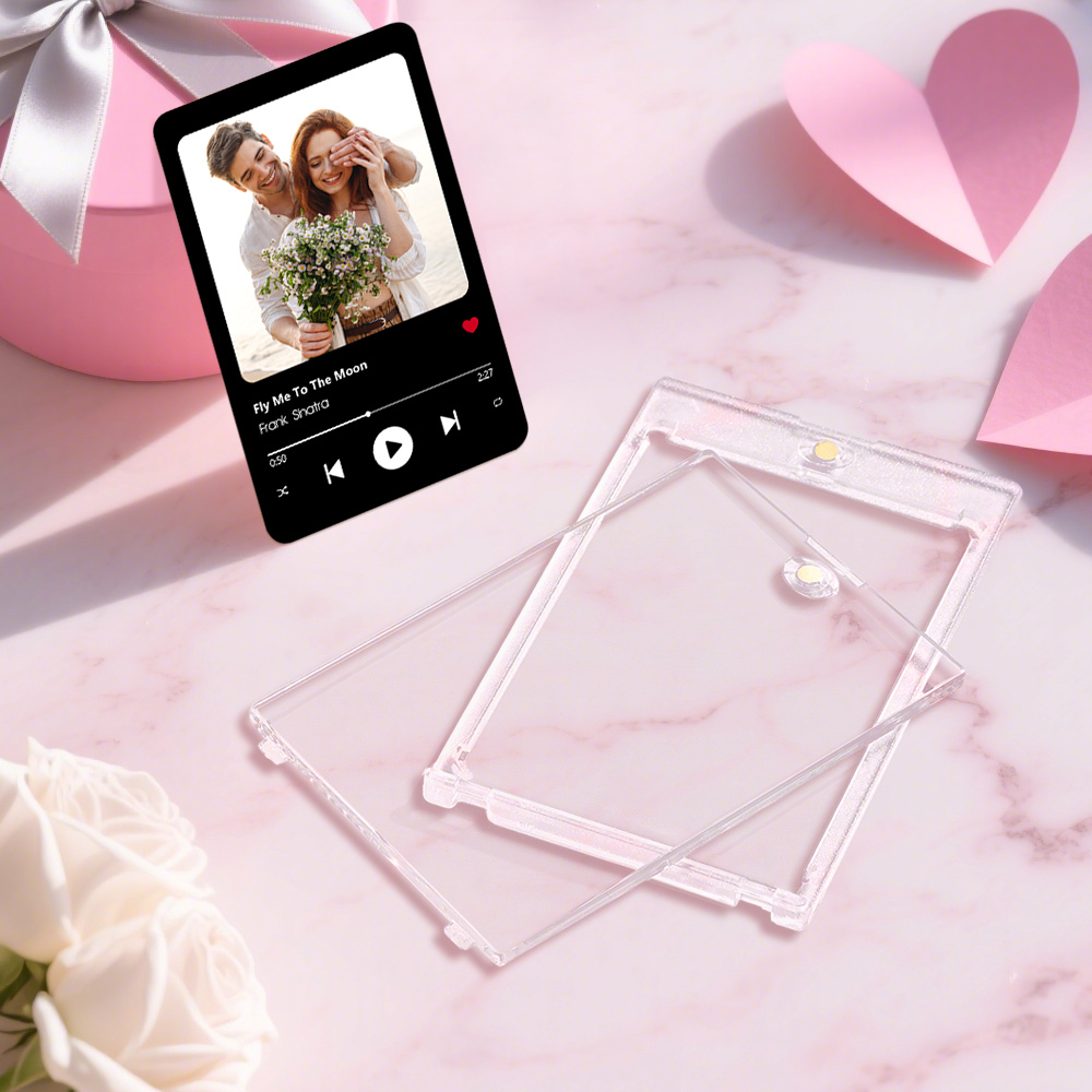 Custom Couple Card Personalized Love Gift for Anniversary, Valentine's Day or Birthday - MyCustomBrickFigures