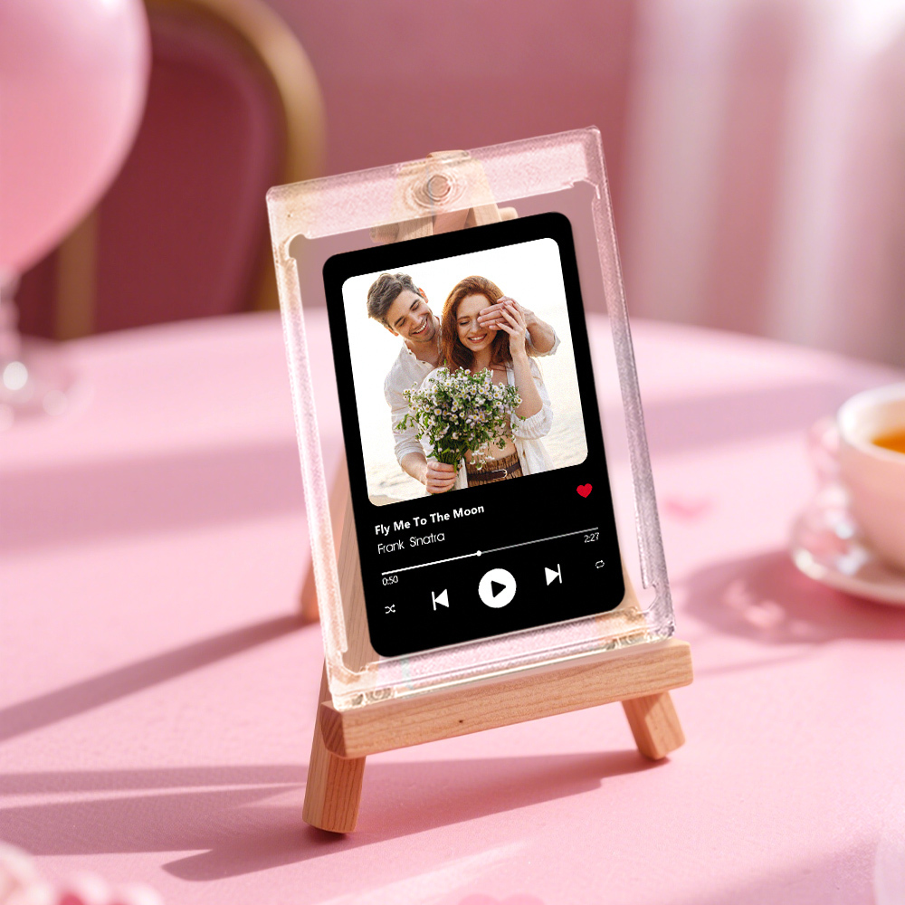 Custom Couple Card Personalized Love Gift for Anniversary, Valentine's Day or Birthday - MyCustomBrickFigures