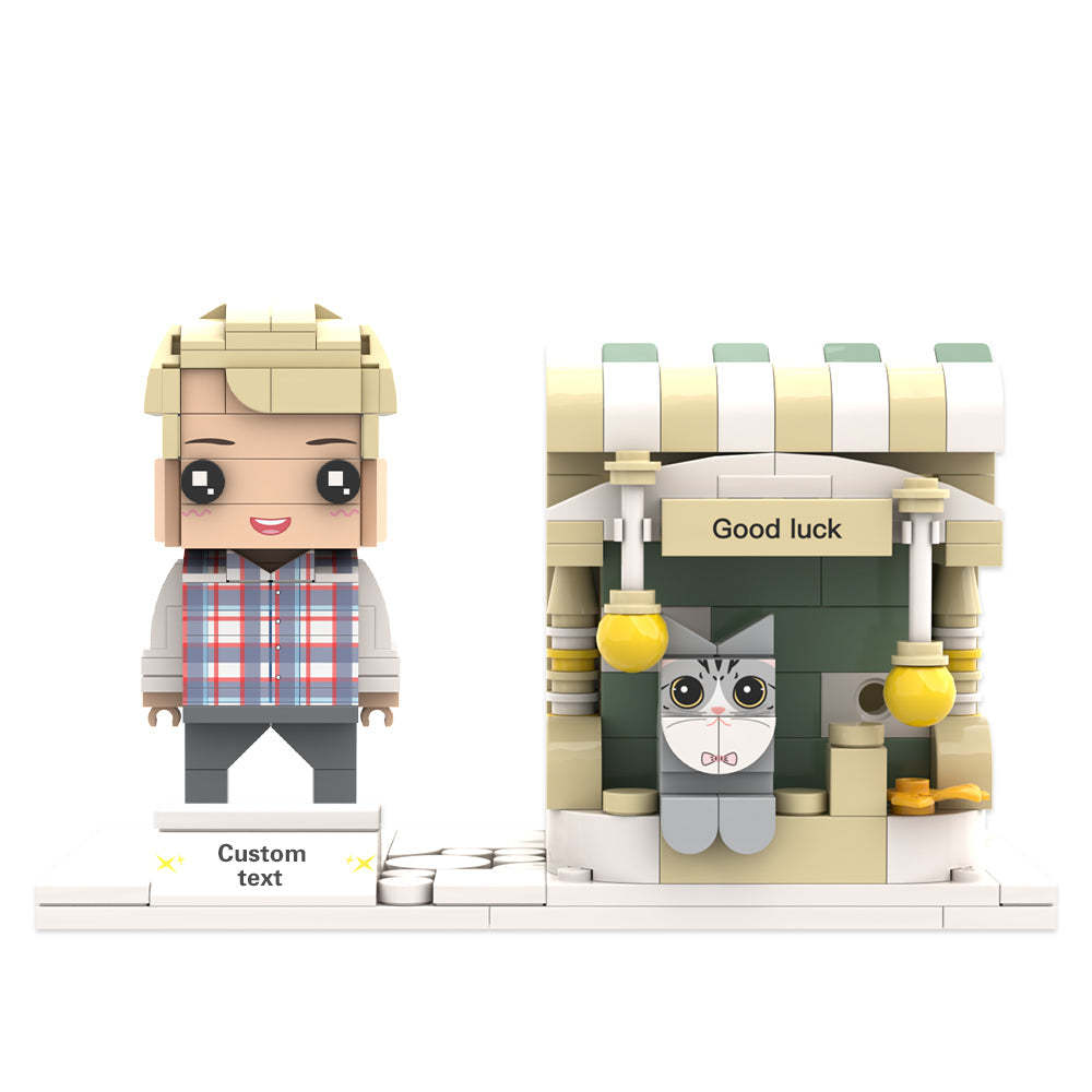 Custom Brick Figures  Pen Holder Personalized Brick Figures and  Pen Holder Pet  Pen Holder - MyCustomBrickheadz