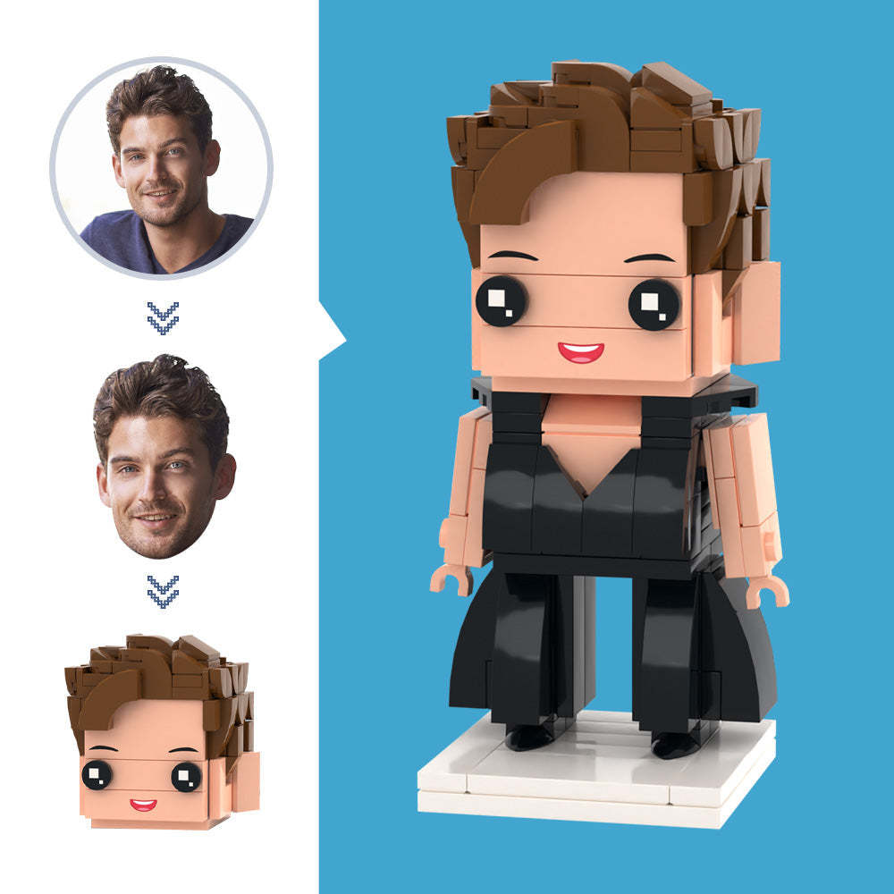 Customized Head Male Dancer Figures Small Particle Block Toy Customizable Brick Art Gifts - MyCustomBrickheadz