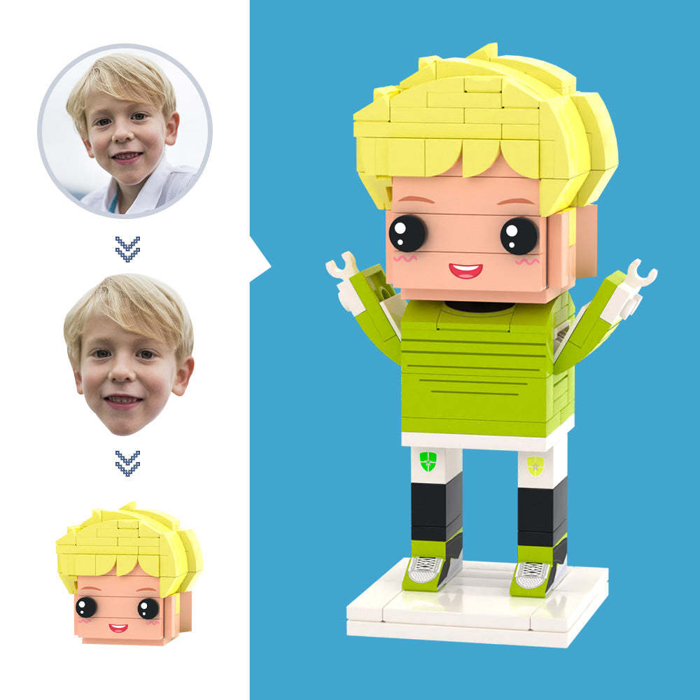 Customized Head Soccer Junior Figures Small Particle Block Toy Customizable Brick Art Gifts - MyCustomBrickheadz