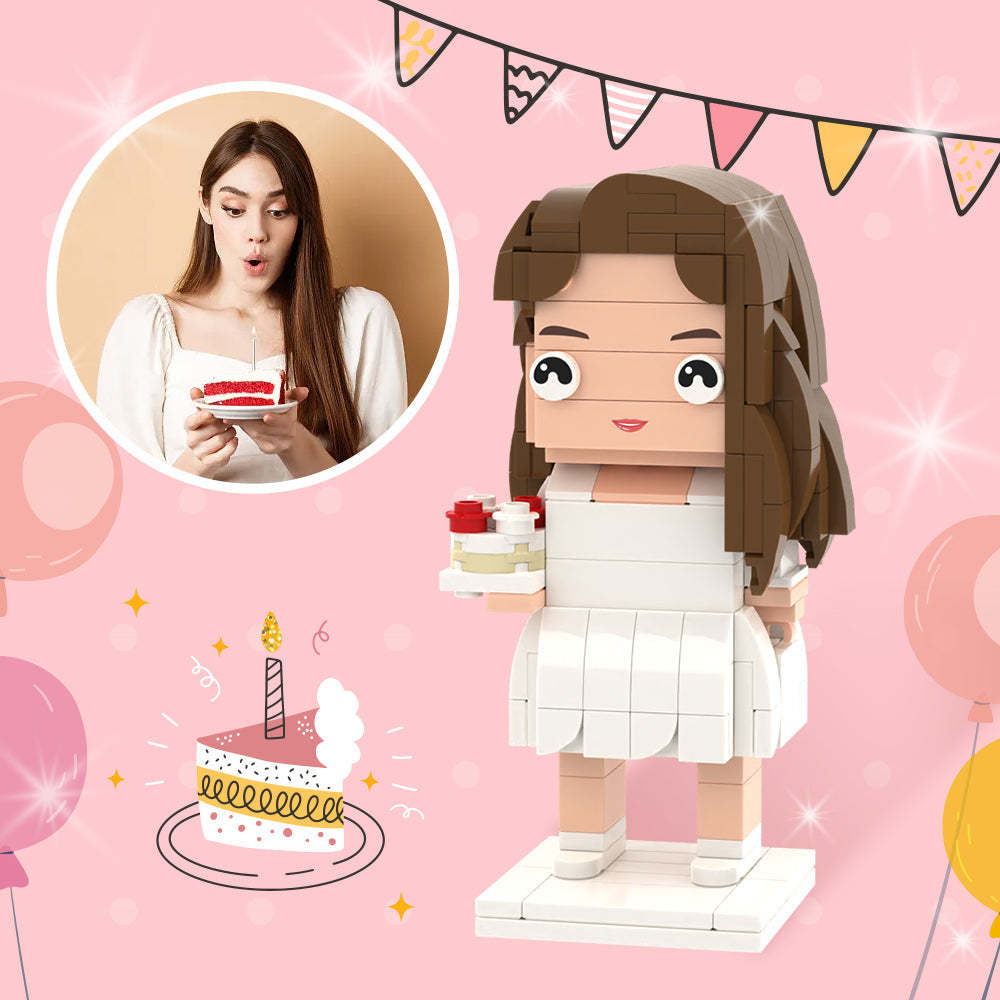 Birthday Gifts for Her Full Custom Brick Figures Personalized Photo Brick Figures - MyCustomBrickheadz