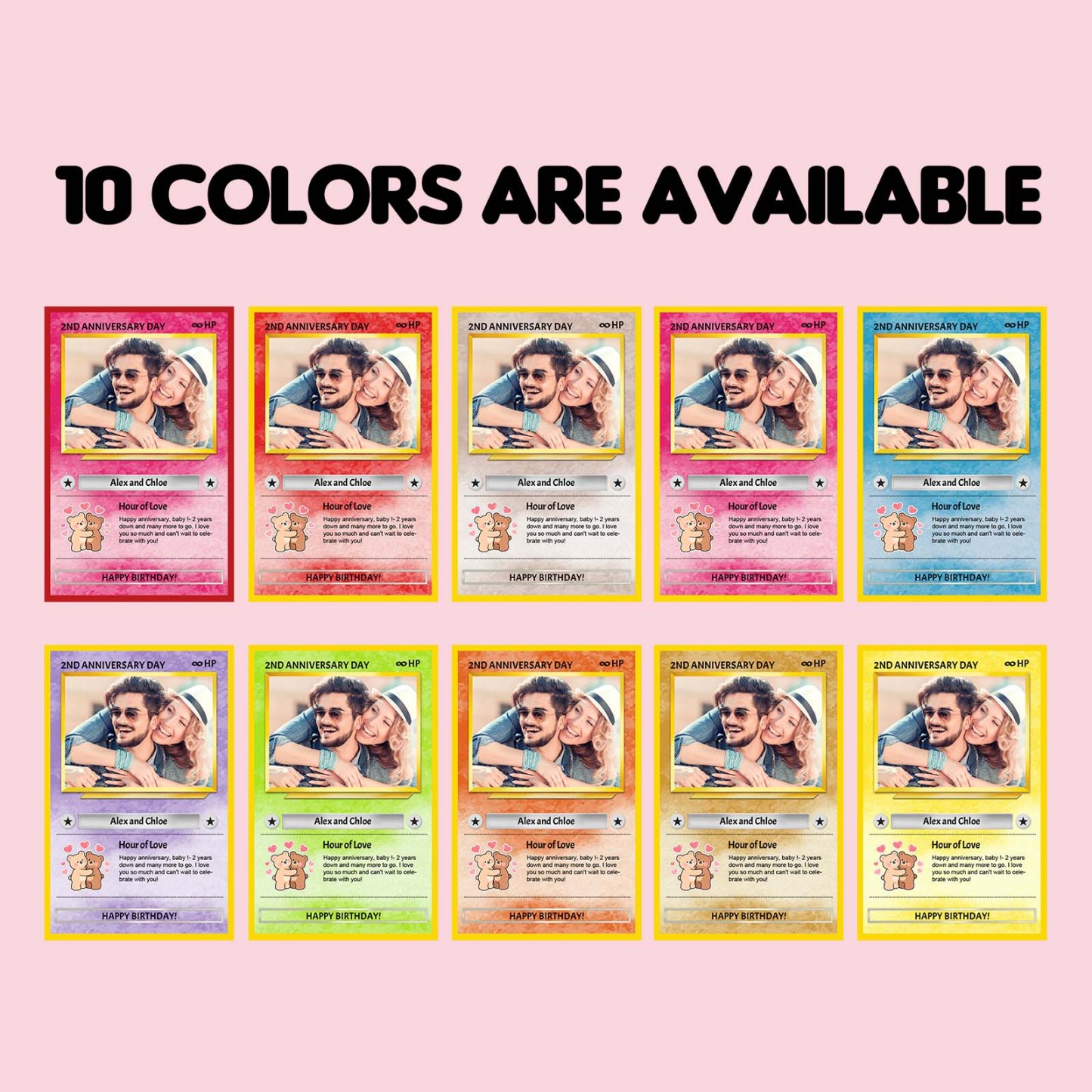 Personalized Photo Text Birthday Cards Personalized Card For Kid Birthday Gift Boyfriend Gift Birthday Keepsake Happy Birthday Poke Card - MyCustomBrickFigures