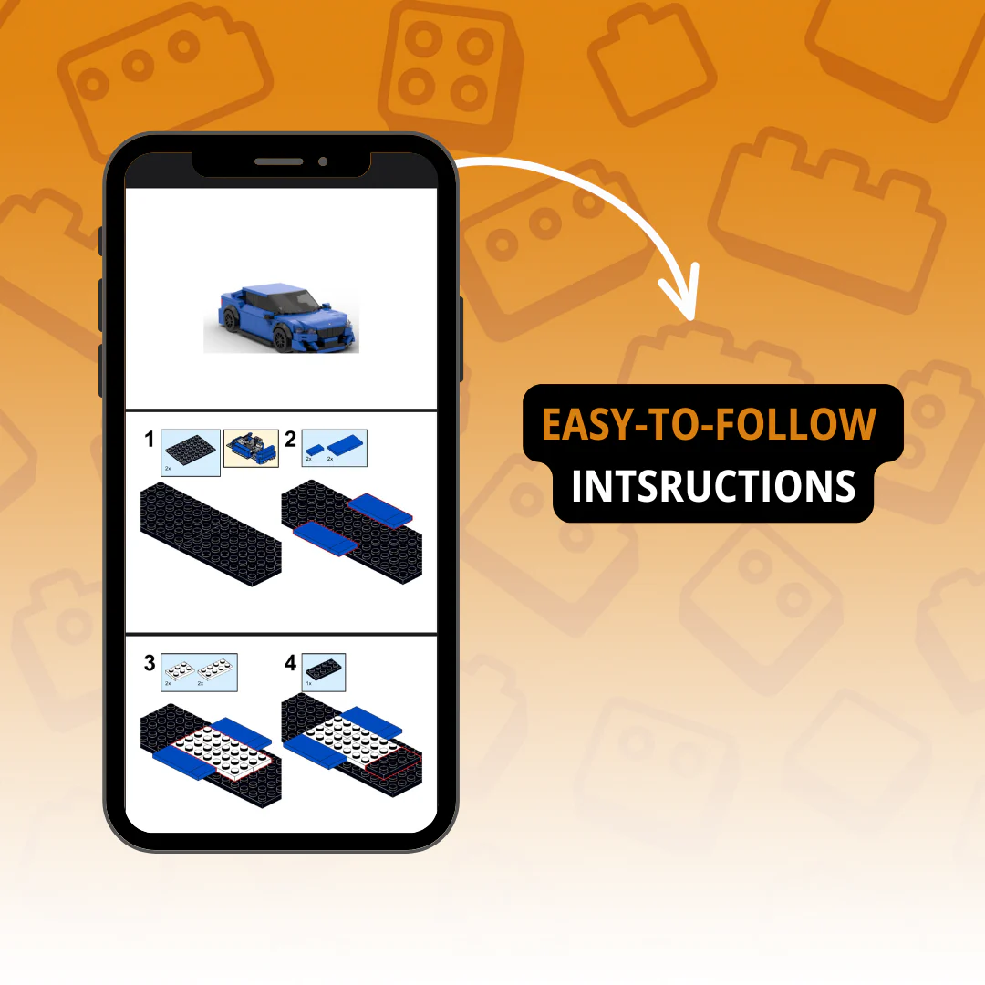 Custom Photo Car Brick Set - MyCustomBrickFigures