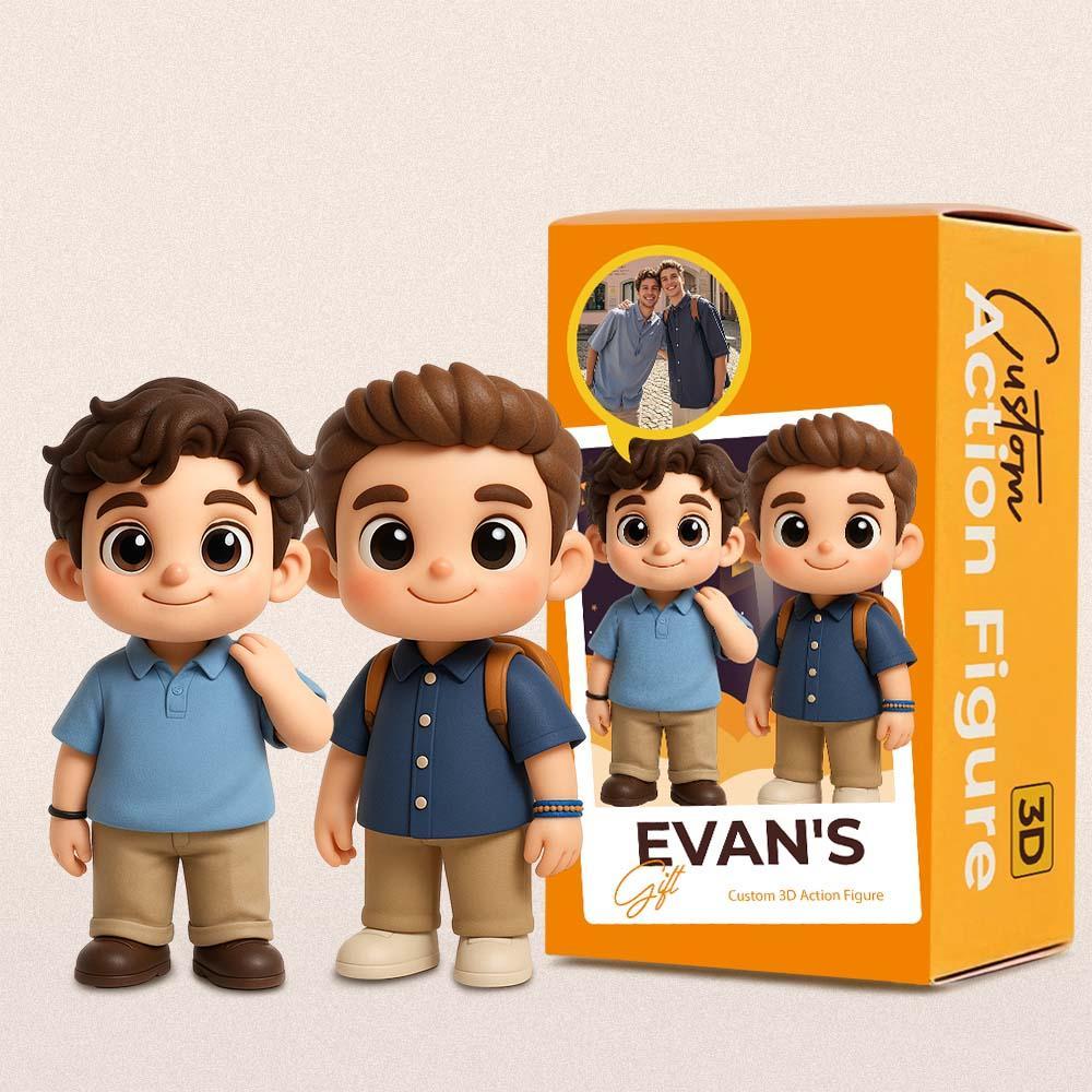 依照照片訂製兄弟 3d 可動人偶，送給他的獨特貼心禮物 - MyCustomBrickFigures