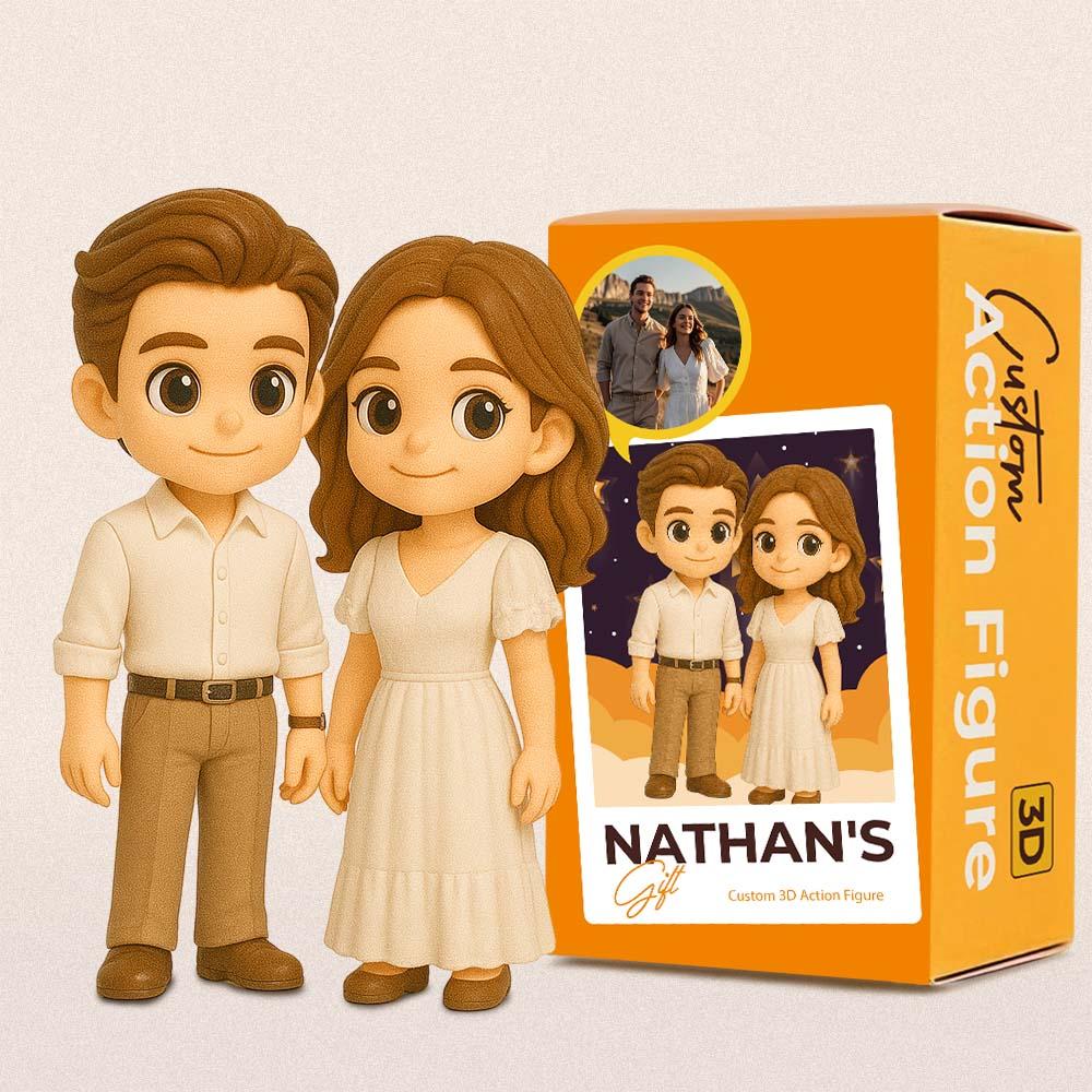 依照照片訂製 3d 可動人偶，獨特貼心的情人節禮物