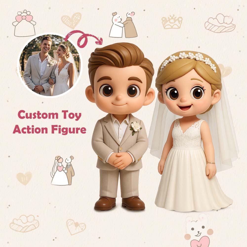 客製化玩具模型 3d 迷你模型 個性化照片盲盒 結婚禮物 - MyCustomBrickFigures