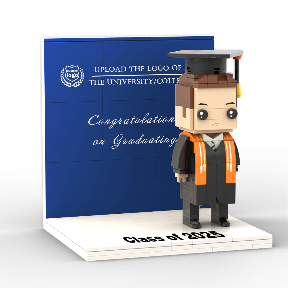 客製化logo磚塊人物全身可客製化單人展示板畢業禮物