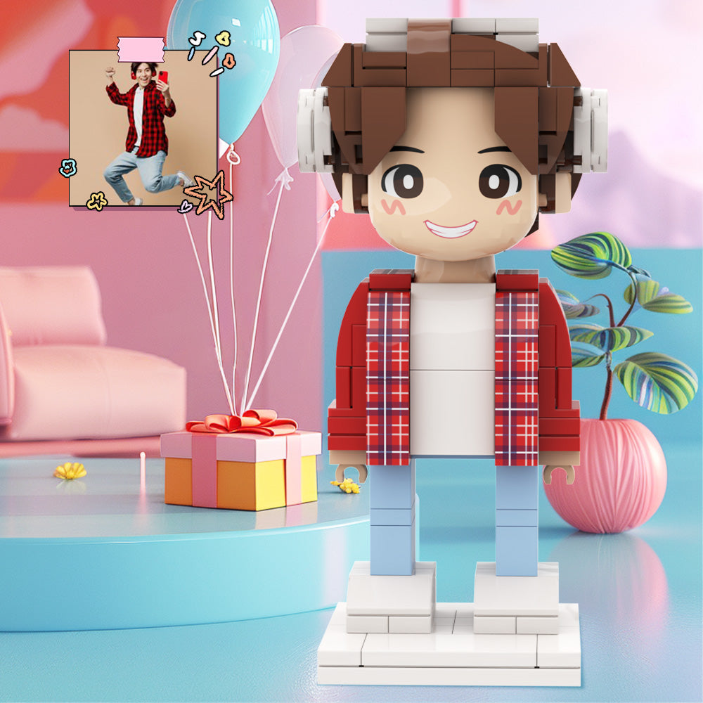 驚喜照片積木嘟嘟仔定製人像禮物 创意情侣礼物，定制積木人！独具心意的表达 個性化嘟嘟仔 手工diy生日禮物女生