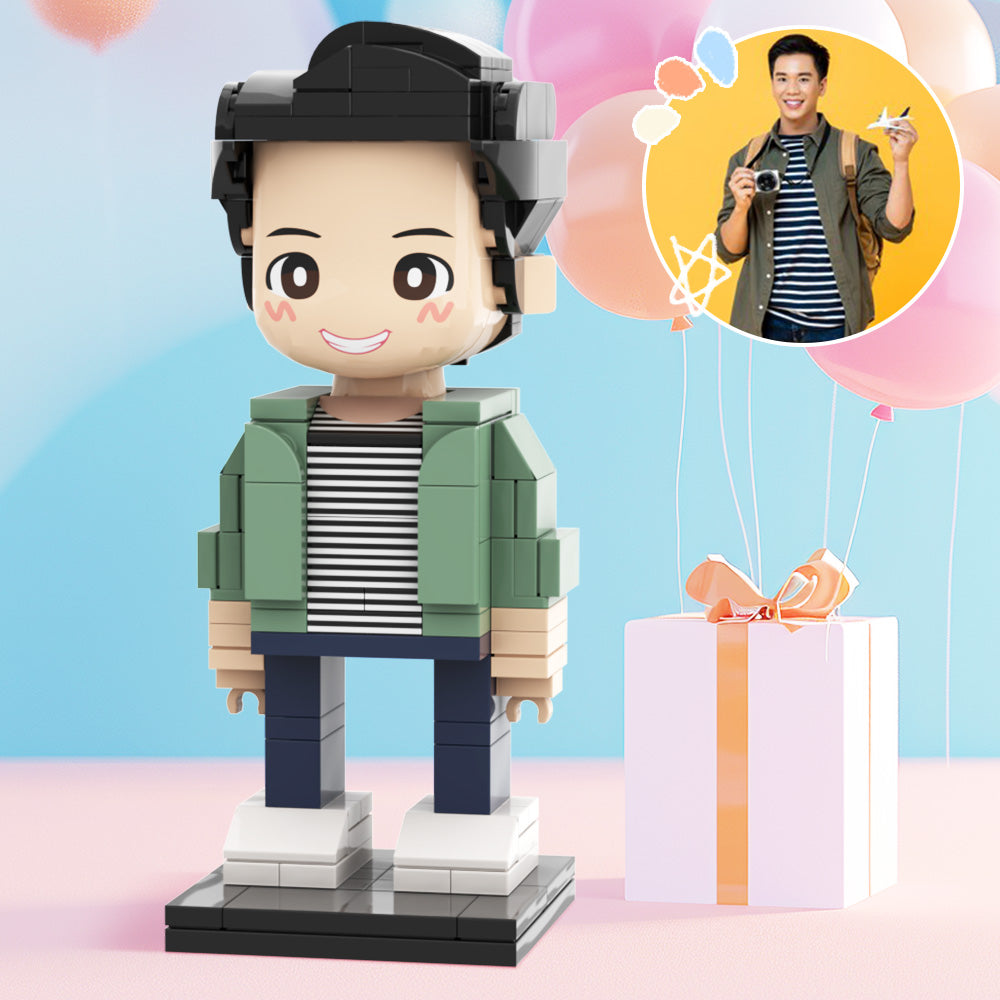 驚喜照片積木定製人像嘟嘟仔禮物 爱的印记！情侣专属DIY積木人，温馨永恒 個性化嘟嘟仔 嘟嘟仔定製 手工diy生日禮物女生