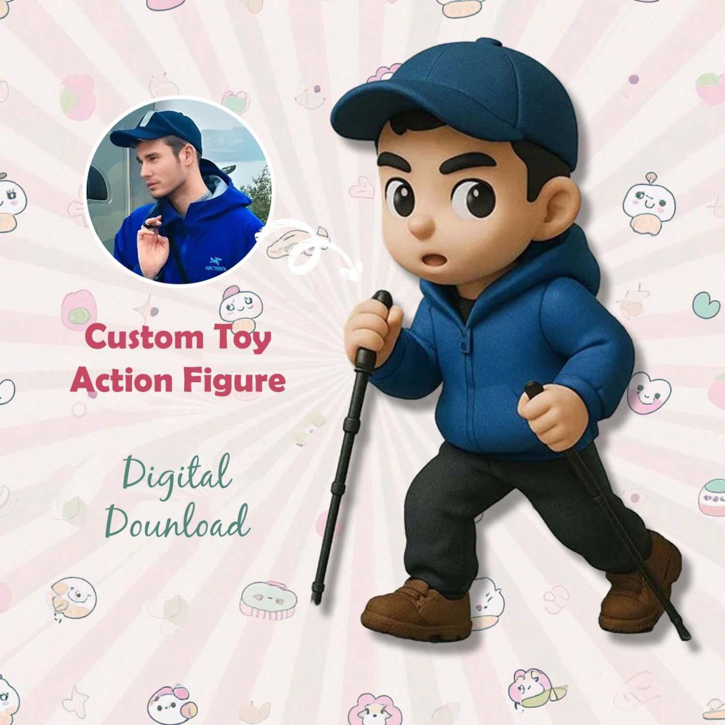 客製化 3d 玩具人偶個性人物模型，來自 Ai Photo 3d 列印創意生日禮物，送給男友 - MyCustomBrickFigures