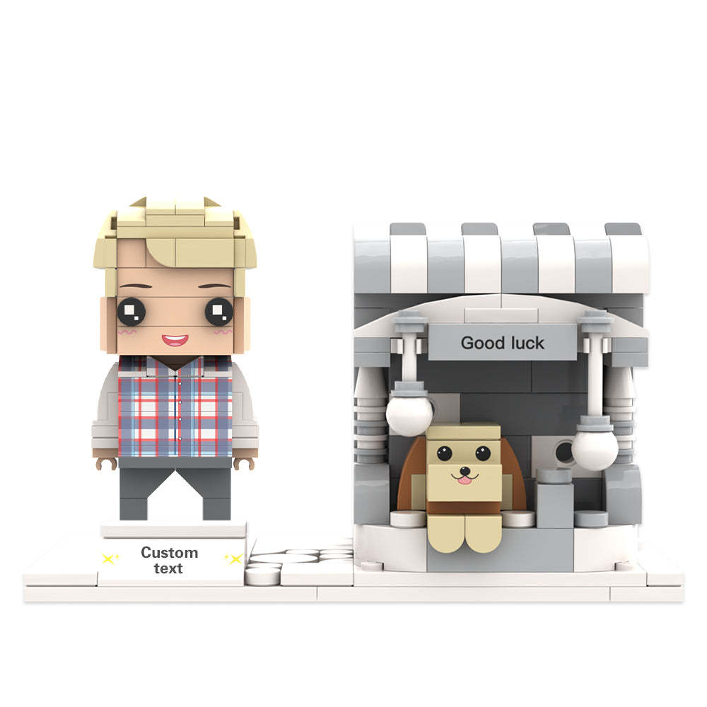 定制積木人物筆筒 個性化積木人物和筆筒 寵物筆筒 - MyCustomBrickheadz