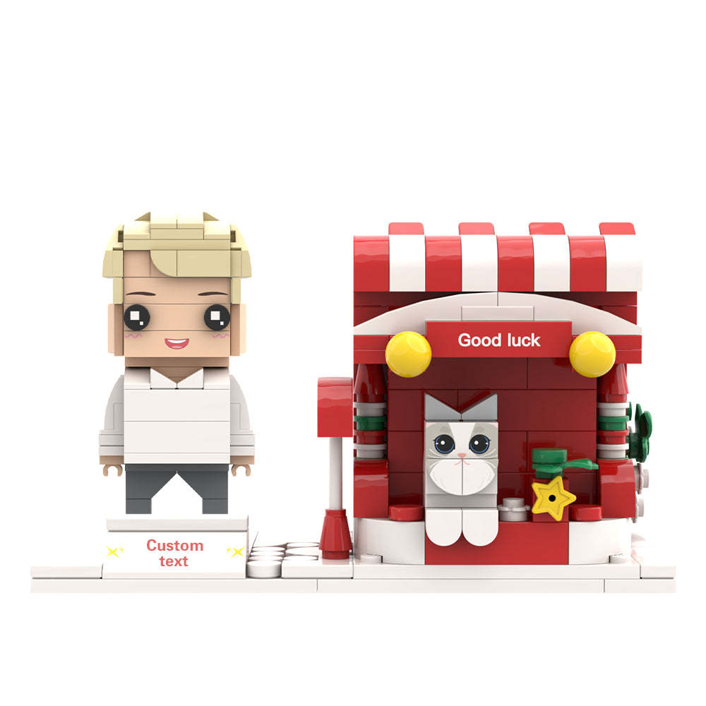 聖誕禮物定制積木人物筆筒個性化積木人物和筆筒寵物筆筒 - MyCustomBrickheadz