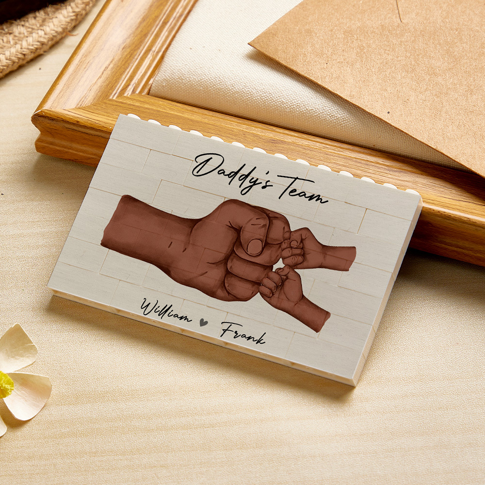 個性化積木爸爸的團隊拼圖積木送給父親的禮物 - MyCustomBrickFigures