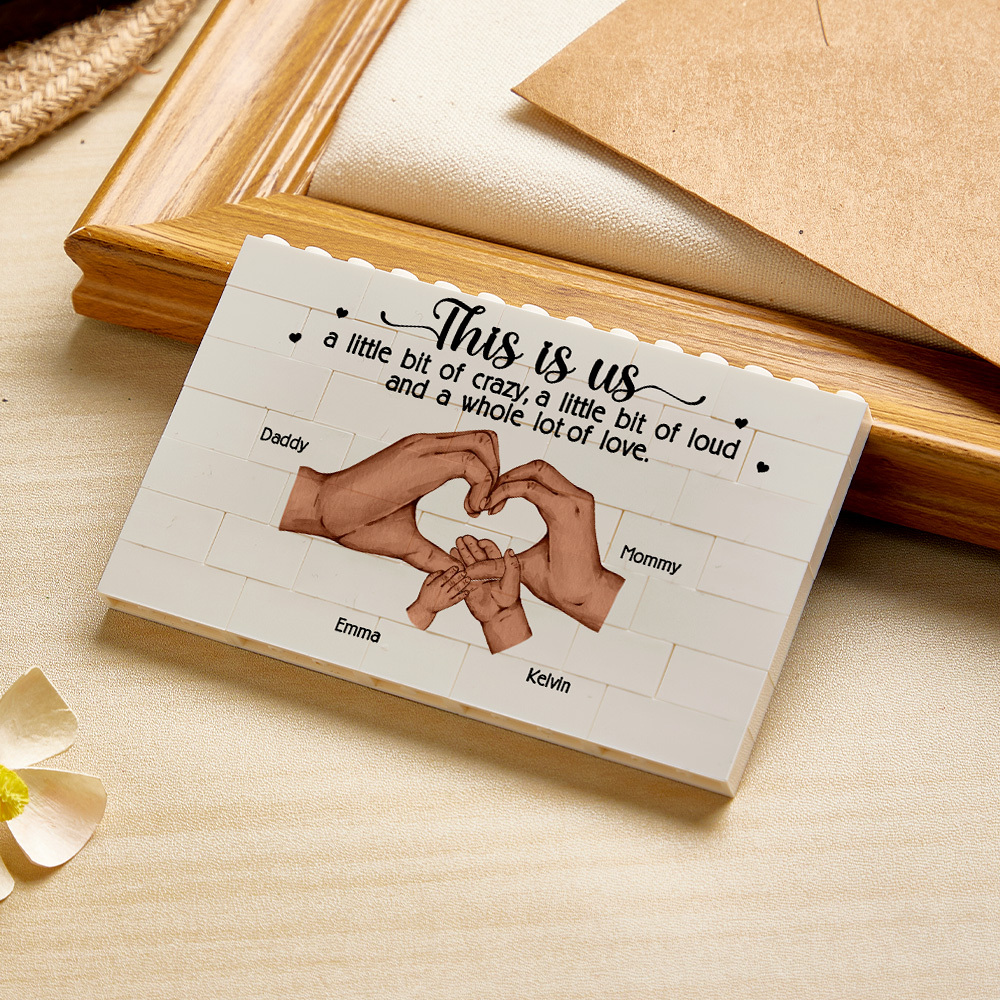 個人化積木家庭拼圖積木禮物送給媽媽 - MyCustomBrickFigures