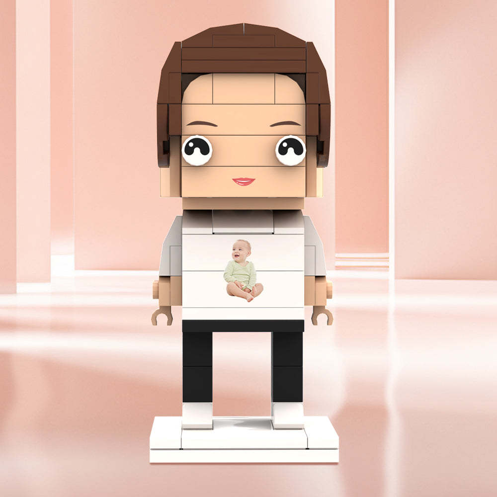 客製化積木人 個人化照片積木人 送給她的禮物 - MyCustomBrickheadz