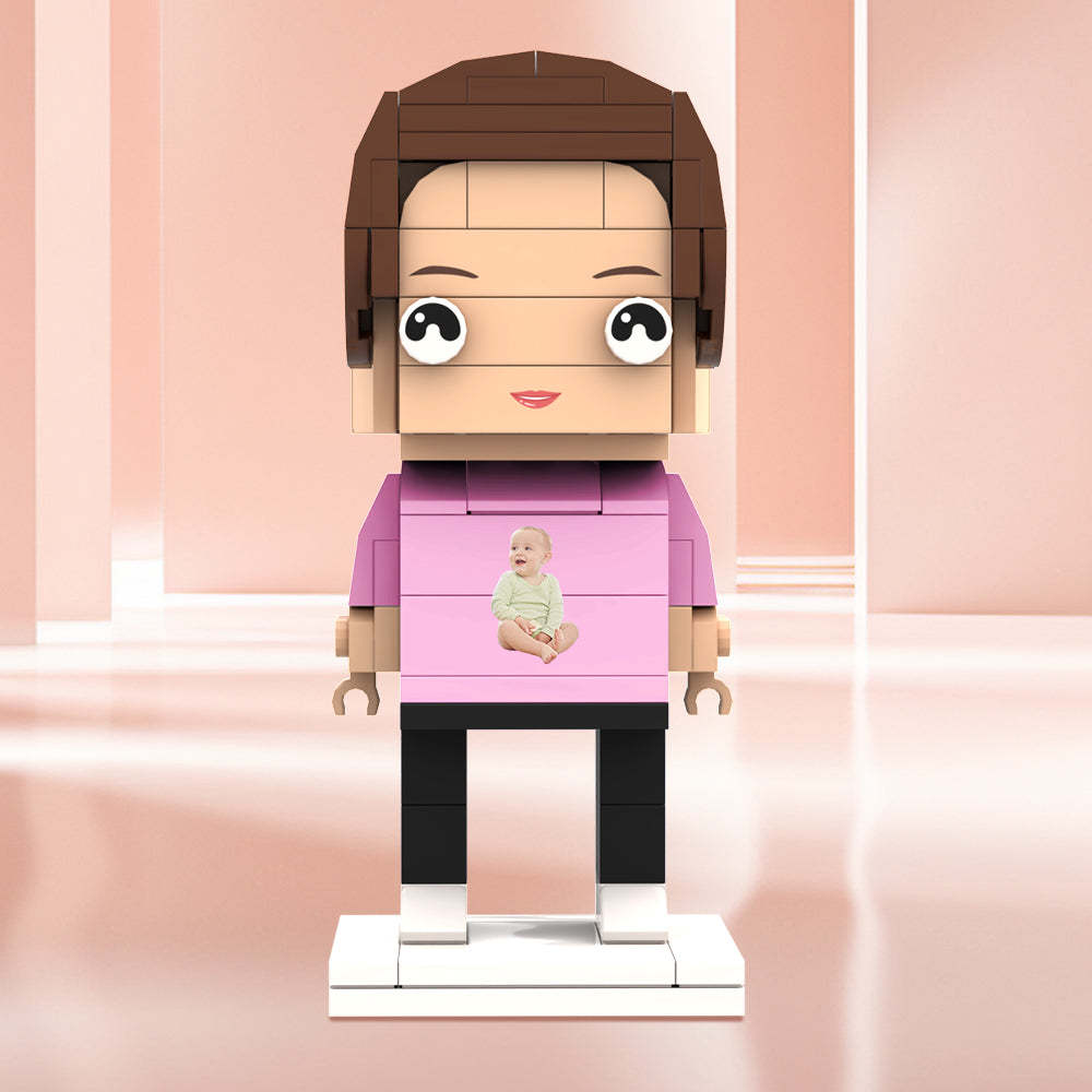 客製化積木人 個人化照片積木人 送給她的禮物 - MyCustomBrickheadz