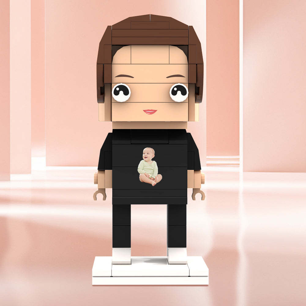 客製化積木人 個人化照片積木人 送給她的禮物 - MyCustomBrickheadz