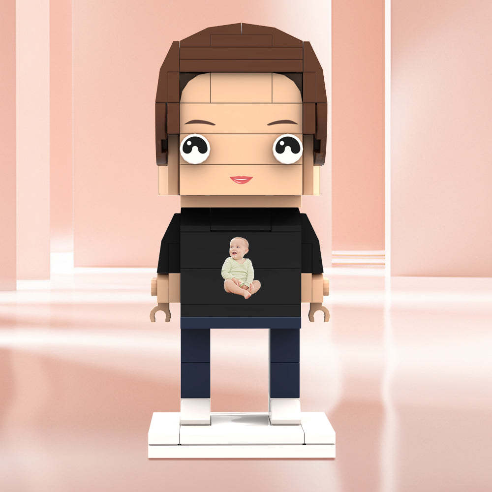 客製化積木人 個人化照片積木人 送給她的禮物 - MyCustomBrickheadz