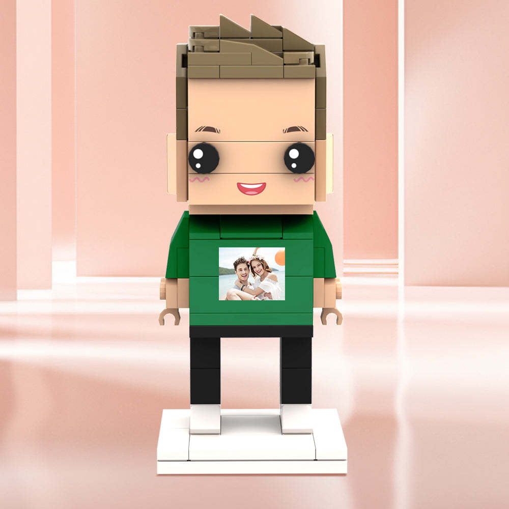 情人節禮物 客製化積木人 個人化積木人照片 - MyCustomBrickheadz