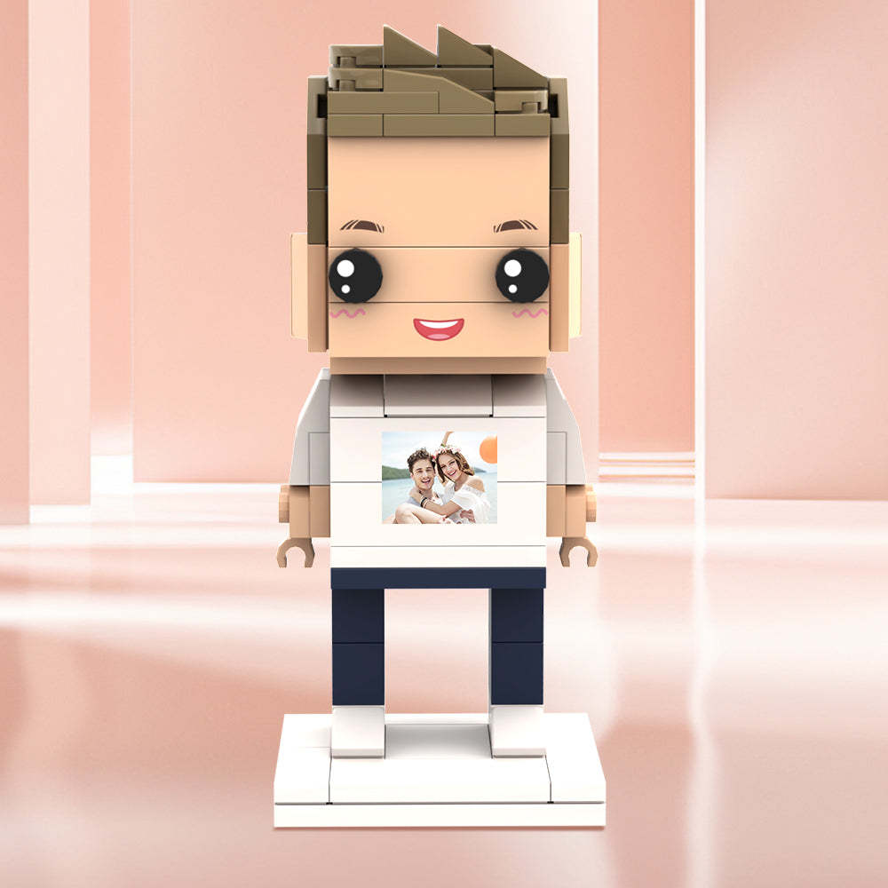 情人節禮物 客製化積木人 個人化積木人照片 - MyCustomBrickheadz