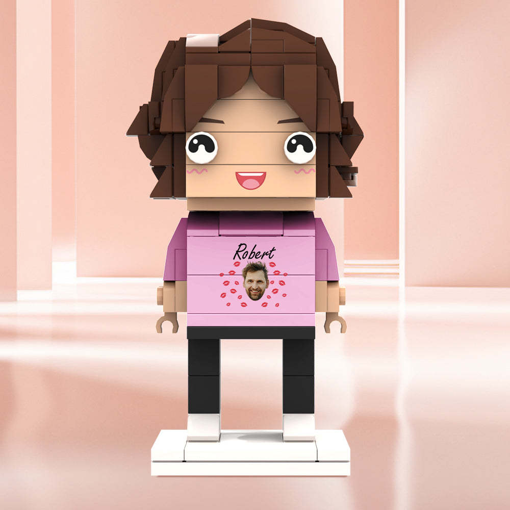 情人節禮物 客製化積木公仔 個性化面孔和名字積木公仔 - MyCustomBrickheadz