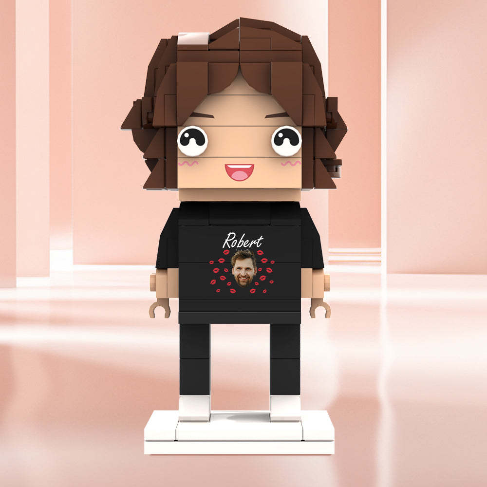 情人節禮物 客製化積木公仔 個性化面孔和名字積木公仔 - MyCustomBrickheadz