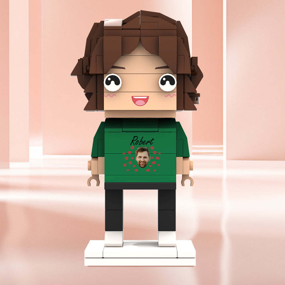 情人節禮物 客製化積木公仔 個性化面孔和名字積木公仔 - MyCustomBrickheadz