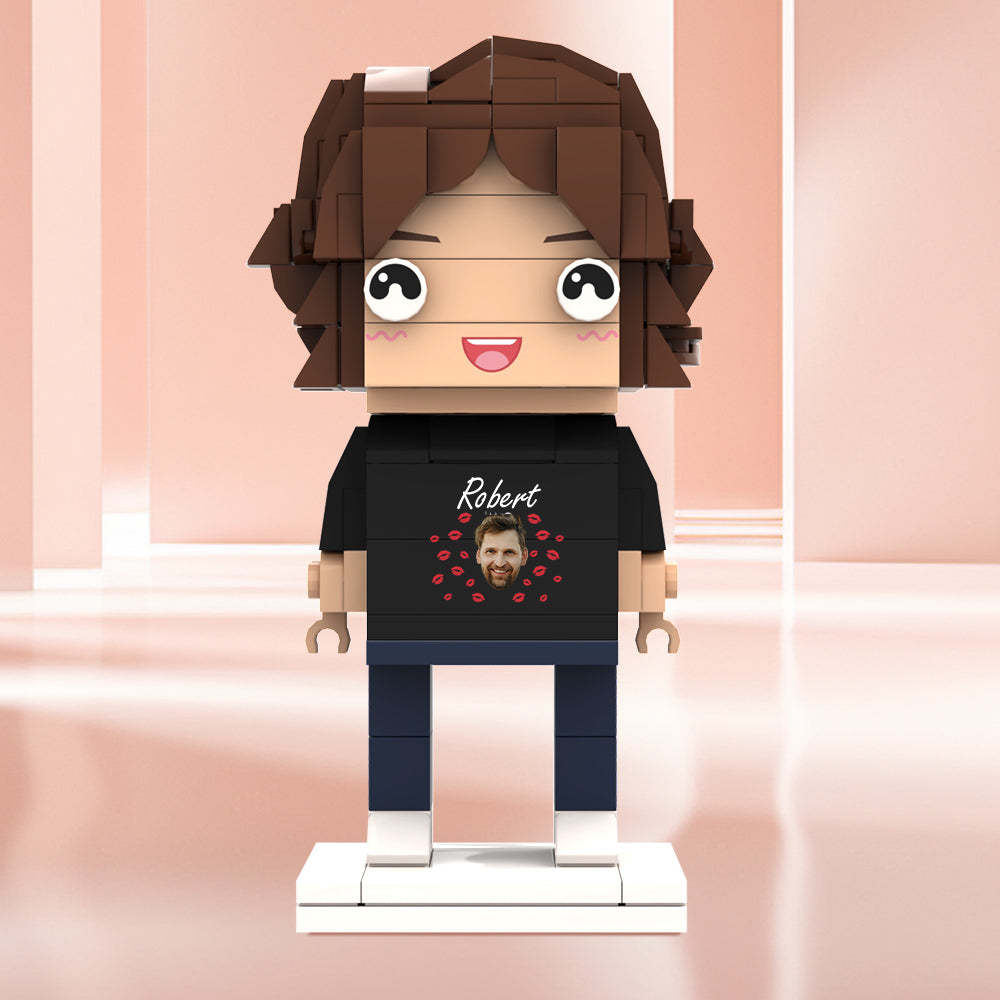 情人節禮物 客製化積木公仔 個性化面孔和名字積木公仔 - MyCustomBrickheadz