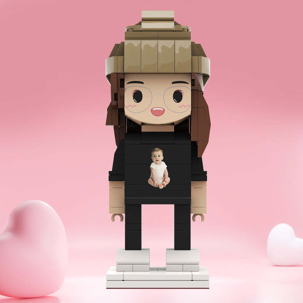 客製化積木人 個人化照片積木人 送給她的禮物 - MyCustomBrickheadz