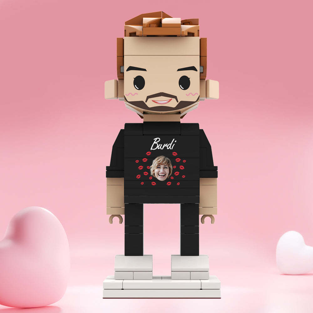 情人節禮物 客製化積木公仔 個性化面孔和名字積木公仔 - MyCustomBrickheadz
